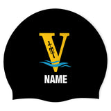 St John Vianney HS with name - Swimoutlet PO22756023 (BLK/3) - Custom Silicon Swimcap