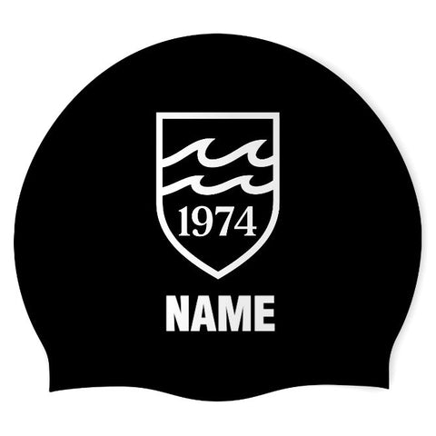 Coach Jared Shum - Swimoutlet PO76793 (BLK/01/P) - Wrinkle-Free Silicone Swimming Cap