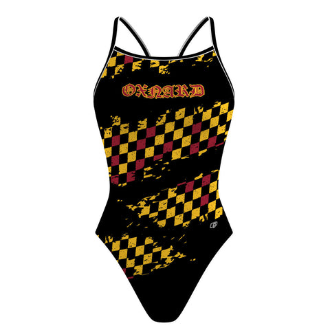 Oxnard HS Girls Swim Name - Skinny Strap Swimsuit