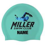 Miller Swim Club - Swimoutlet PO18057657 (TEL/03/P)  - Wrinkle-Free Silicone Swimming Cap