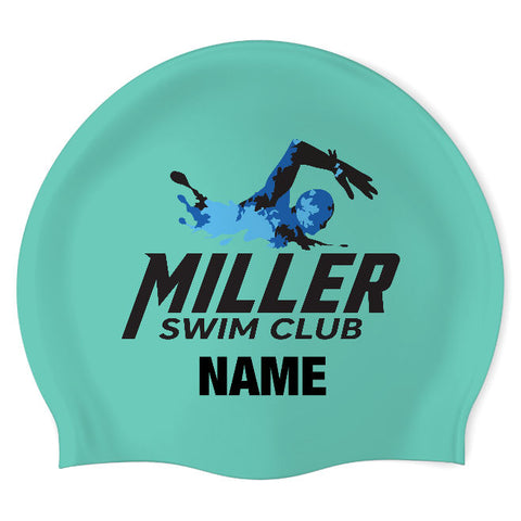 Miller Swim Club - Swimoutlet PO18057657 (TEL/03/P)  - Wrinkle-Free Silicone Swimming Cap