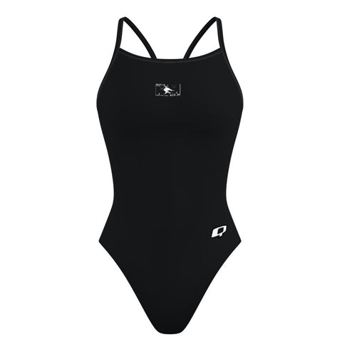 Mission Marlin - Solid Skinny Strap Swimsuit - PERSONALIZED