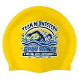 TEAM MIDWESTERN - Swimoutlet PO26230414 (YEL/03) - Wrinkle-Free Silicone Swimming Cap