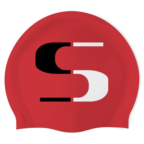 Sunnyside High School – Swimoutlet 25600507 (RED-02) - Wrinkle-Free Silicone Swimming Cap