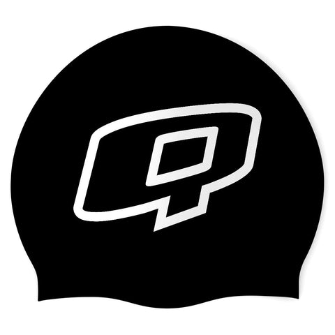 Q White - Silicone Swimming Cap
