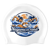 Nageons enrond - Swimoutlet PO26013747 (WHT/03) - Wrinkle-Free Silicone Swimming Cap