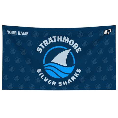 Strathmore Silver Sharks - Microfiber Swim Towel