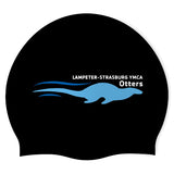 Lampeter-Strasburg YMCA Otters - Swimoutlet PO68636 (BLK/03) - Wrinkle-Free Silicone Swimming Cap