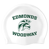 Edmonds-Woodway HS Boys' Swim Team- Swimoutlet PO38856 (WHT/01) - Wrinkle-Free Silicone Swimming Cap
