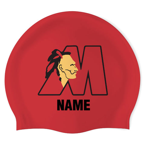 Midlothian Swim Shop - Swimoutlet PO25671563 (RED/02/P) - Wrinkle-Free Silicone Swimming Cap