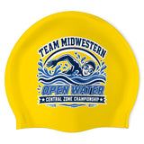 TEAM MIDWESTERN - Swimoutlet PO26230414 (YEL/03) - Wrinkle-Free Silicone Swimming Cap