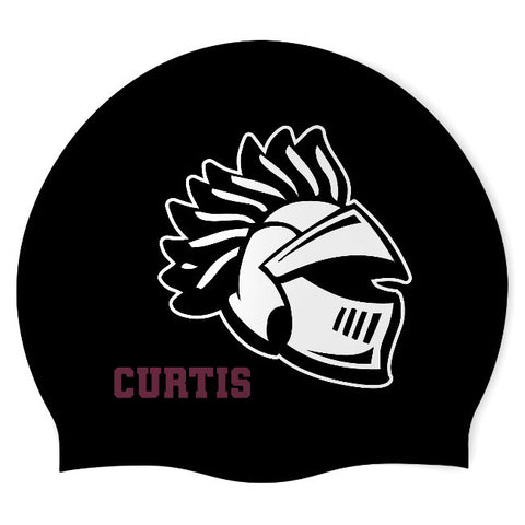 Curtis Warriors - Swimoutlet PO25661969 (BLK/02) - Wrinkle-Free Silicone Swimming Cap