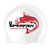 Loudoun Valley 2 Viperfish - Swimoutlet PO76512 (WHT/02) - Wrinkle-Free Silicone Swimming Cap