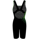 Kelowna Black - Classic Strap Long Knee Women Jammer
