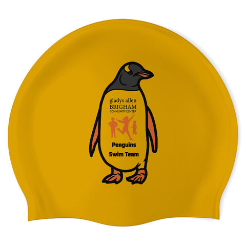 GABCC Penguins - Swimoutlet PO77168 (MGL/03) - Wrinkle-Free Silicone Swimming Cap