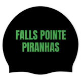 Falls Pointe Piranha - Swimoutlet PO48501 (BLK/01) - Wrinkle-Free Silicone Swimming Cap