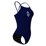 Holy Name of Mary - Solid Skinny Strap Swimsuit - PERSONALIZED