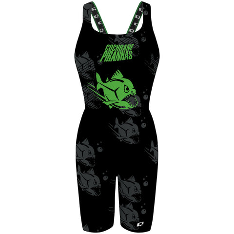 Cochrane Piranhas V1 - Classic Strap Long Knee Women Jammer