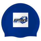 Lincoln Riptides Youth Swim Club - Swimoutlet PO77008 (RBL/02) - Wrinkle-Free Silicone Swimming Cap
