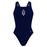 Holy Name of Mary - Solid Classic Strap Swimsuit - PERSONALIZED