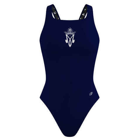 Holy Name of Mary - Solid Classic Strap Swimsuit - PERSONALIZED
