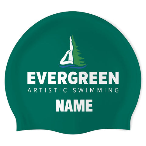 Evergreen Artisitc Swimming - Swimoutlet PO77009 (DGR/03/P) - Wrinkle-Free Silicone Swimming Cap