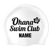 Ohana Swim Club - Swimoutlet PO30415 (WHT/01/P) - Wrinkle-Free Silicone Swimming Cap