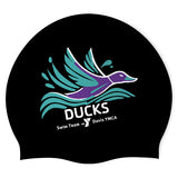 Davis Family YMCA - Swimoutlet PO25913368 (BLK/03) - Wrinkle-Free Silicone Swimming Cap