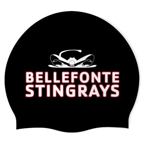 Bellefonte YMCA - Swimoutlet PO25508087 (BLK/02) - Wrinkle-Free Silicone Swimming Cap