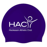 Hockessin Athletic Club - Swimoutlet PO25890723 (PUR/02) - Wrinkle-Free Silicone Swimming Cap