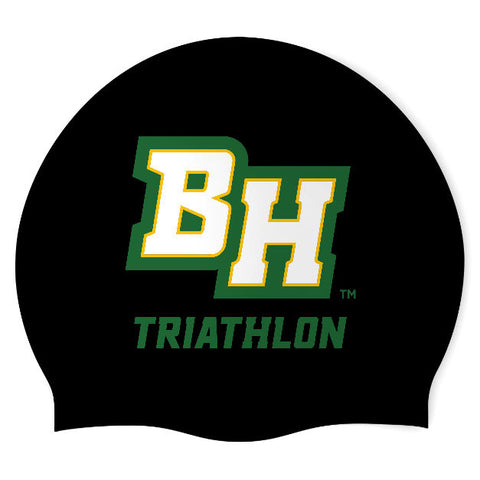 Black Hill Triathlon - Swimoutlet PO25956501 (BLK/03) - Wrinkle-Free Silicone Swimming Cap