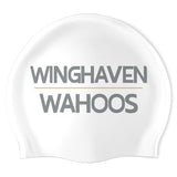 WingHaven Wahoos - Swimoutlet PO24989614 (WHT/02) - Wrinkle-Free Silicone Swimming Cap