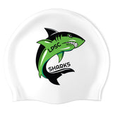 LPSC SHARKS - Swimoutlet PO22930408 (WHI/3) - Custom Silicon Swimcap