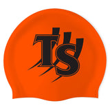 Orangevale Tiger Sharks - Swimoutlet PO2943-0138 (ORG/01) - Wrinkle-Free Silicone Swimming Cap