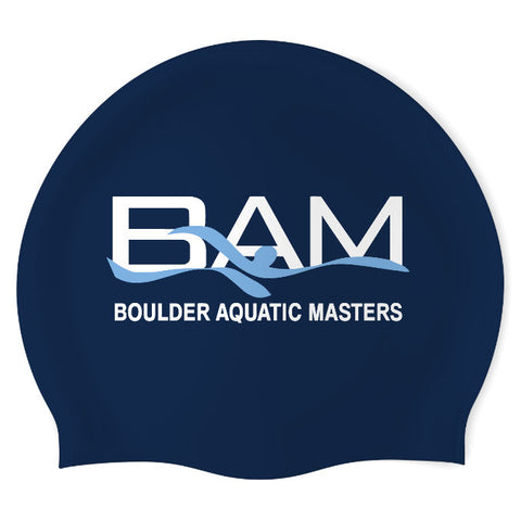 Boulder Aquatic Masters - Swimoutlet PO45819 (NBL/02) - Wrinkle-Free Silicone Swimming Cap