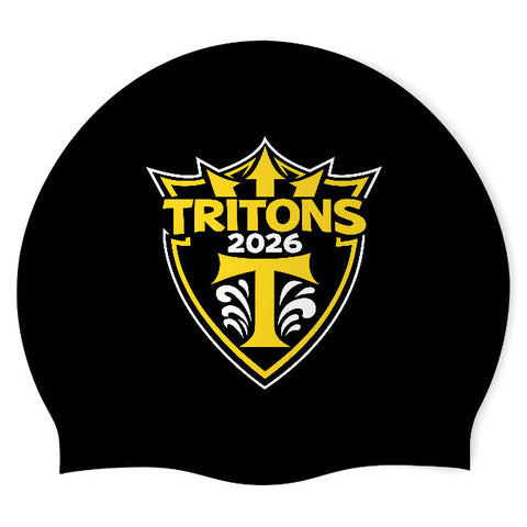 TRITONS - Swimoutlet PO26013781 (BLK/02) - Wrinkle-Free Silicone Swimming Cap