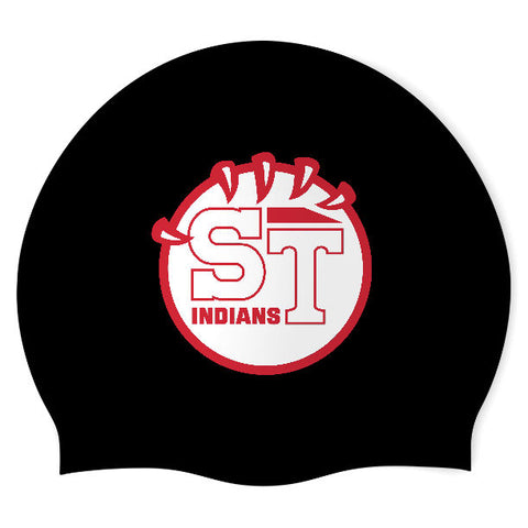 Susquehanna Township HS - Swimoutlet PO25709664 (BLK/02) - Wrinkle-Free Silicone Swimming Cap