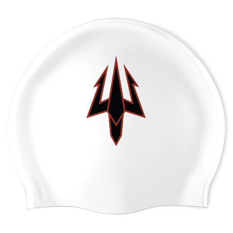 Danville Sea Devils Swim Team - Swimoutlet PO11638 (WHT/02) - Wrinkles Free Silicone Swimming Cap