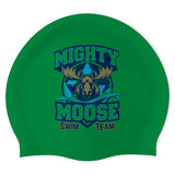 Mighty Moose Swim Team - Swimoutlet PO77056 (KEL/03) - Wrinkle-Free Silicone Swimming Cap