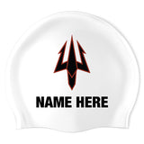 Danville Sea Devils Swim Team - Swimoutlet PO11638 (WHT/02/P) - Wrinkle-Free Silicone Swimming Cap