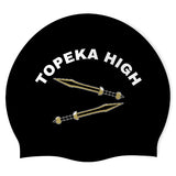 Topeka High School - Swimoutlet PO25824633 (BLK/02) - Wrinkle-Free Silicone Swimming Cap