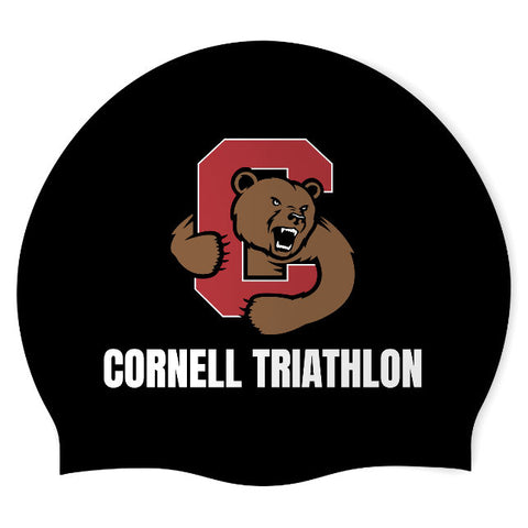 Cornell Triathlon - Swimoutlet PO25670672 (BLK/03) - Wrinkle-Free Silicone Swimming Cap