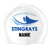 Somerset-Olde Creek Stingrays - Swimoutlet PO26340897 (WHT/02)/P - Wrinkle-Free Silicone Swimming Cap