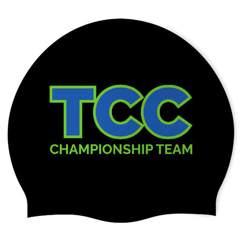 The Claremont CLub - Swimoutlet PO25959243 (BLK/02) - Wrinkle-Free Silicone Swimming Cap