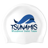 Tsunamis Woodmoor - Swimoutlet PO25135612 (WHT/03) - Wrinkle-Free Silicone Swimming Cap