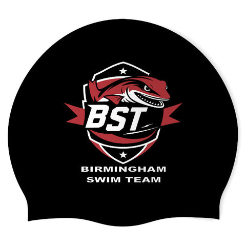 Birmingham Swim Team - Swimoutlet PO25518415 (BLK/02) - Wrinkle-Free Silicone Swimming Cap