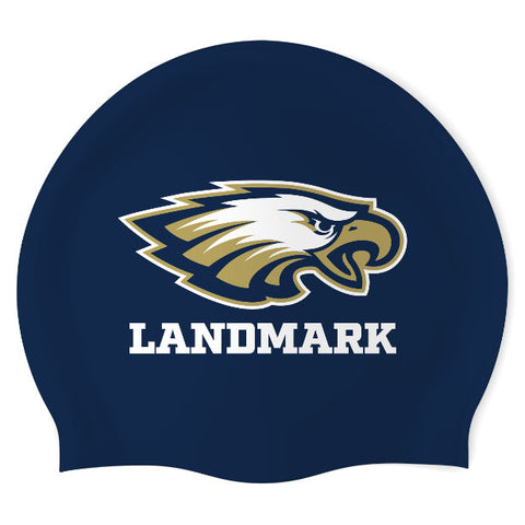 Landmark Christian School - Swimoutlet PO25543661 (NBL/02) - Wrinkle-Free Silicone Swimming Cap