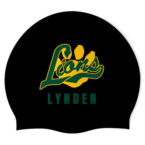 Lynden Lions -Swimoutlet PO24062173 (BLK/2) - Seamless Silicone Swimming Cap
