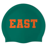 East Lincoln HS Swim Team - Swimoutlet PO40923 (DGR/01) - Wrinkle-Free Silicone Swimming Cap