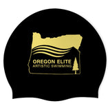 Oregon Elite Artistice Swimming - Swimoutlet PO76722 (BLK/01) - Wrinkle-Free Silicone Swimming Cap